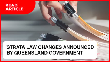 Strata law changes announced by Queensland Government
